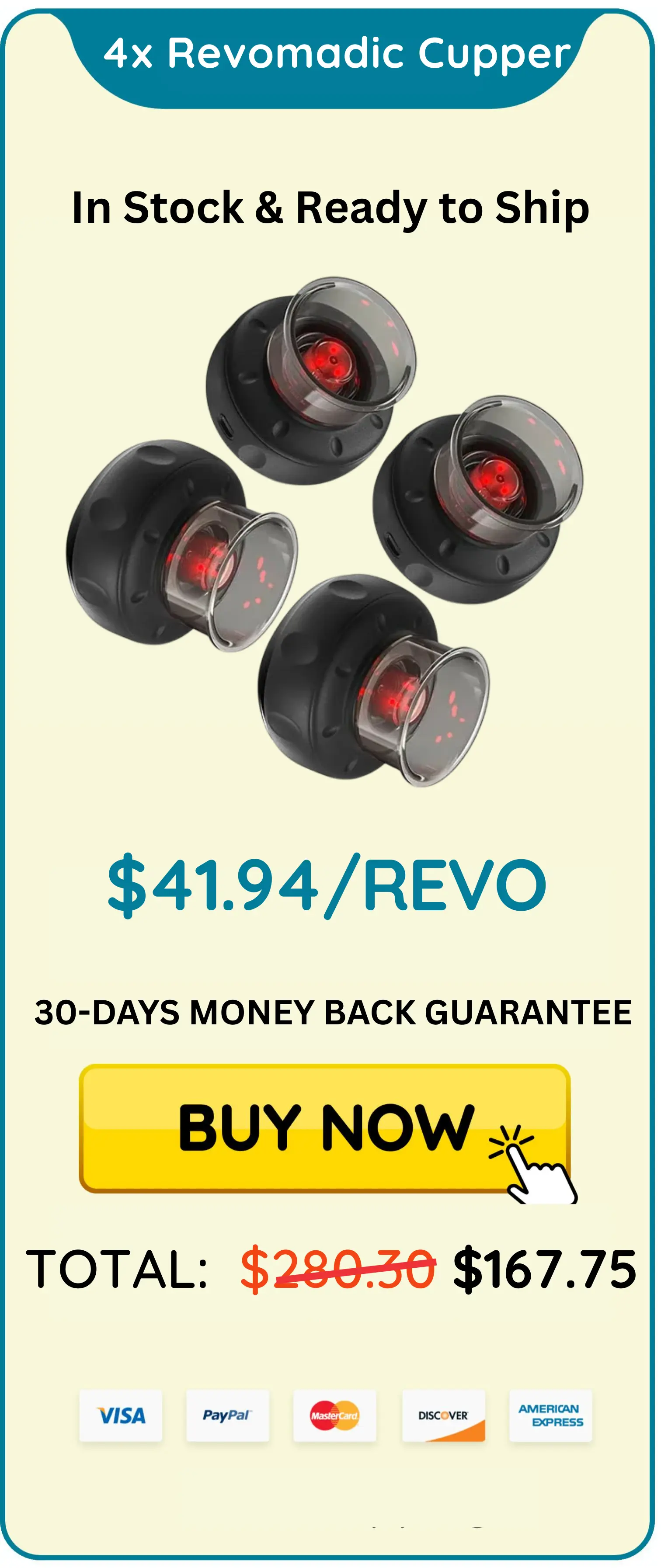 revomadic cupping massager package 3